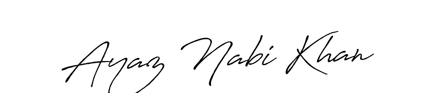 How to make Ayaz Nabi Khan name signature. Use Antro_Vectra_Bolder style for creating short signs online. This is the latest handwritten sign. Ayaz Nabi Khan signature style 7 images and pictures png