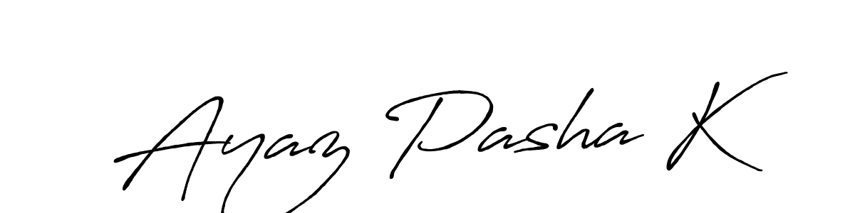 Ayaz Pasha K stylish signature style. Best Handwritten Sign (Antro_Vectra_Bolder) for my name. Handwritten Signature Collection Ideas for my name Ayaz Pasha K. Ayaz Pasha K signature style 7 images and pictures png
