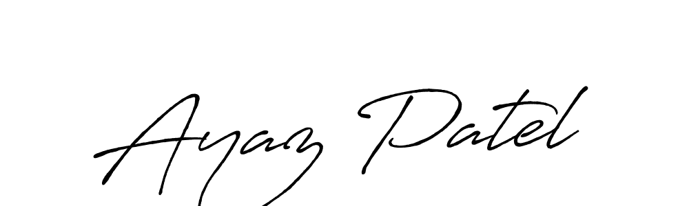 Make a beautiful signature design for name Ayaz Patel. Use this online signature maker to create a handwritten signature for free. Ayaz Patel signature style 7 images and pictures png