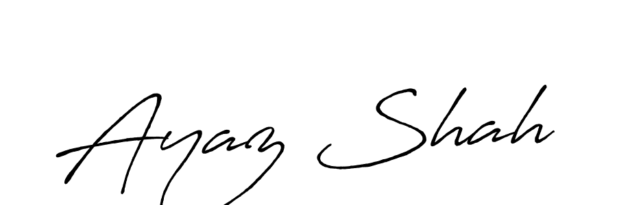 Ayaz Shah stylish signature style. Best Handwritten Sign (Antro_Vectra_Bolder) for my name. Handwritten Signature Collection Ideas for my name Ayaz Shah. Ayaz Shah signature style 7 images and pictures png