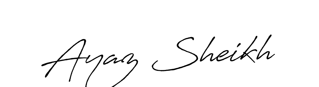 Make a beautiful signature design for name Ayaz Sheikh. Use this online signature maker to create a handwritten signature for free. Ayaz Sheikh signature style 7 images and pictures png