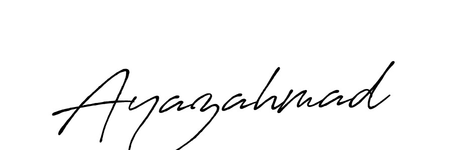 Ayazahmad stylish signature style. Best Handwritten Sign (Antro_Vectra_Bolder) for my name. Handwritten Signature Collection Ideas for my name Ayazahmad. Ayazahmad signature style 7 images and pictures png