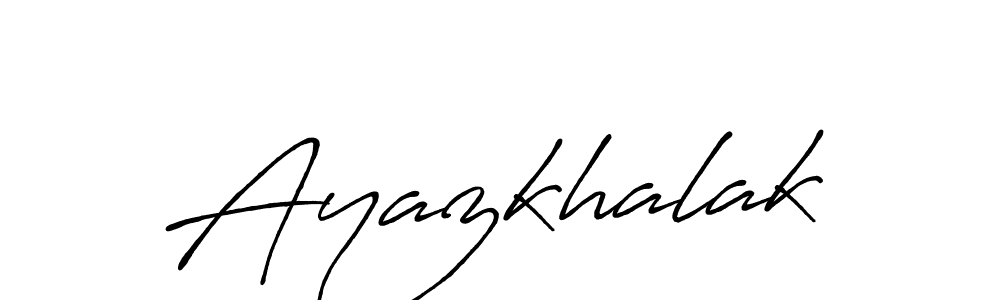 Make a short Ayazkhalak signature style. Manage your documents anywhere anytime using Antro_Vectra_Bolder. Create and add eSignatures, submit forms, share and send files easily. Ayazkhalak signature style 7 images and pictures png