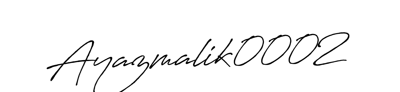Make a beautiful signature design for name Ayazmalik0002. With this signature (Antro_Vectra_Bolder) style, you can create a handwritten signature for free. Ayazmalik0002 signature style 7 images and pictures png