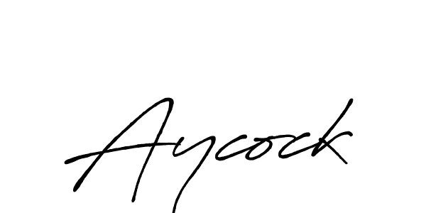Also we have Aycock name is the best signature style. Create professional handwritten signature collection using Antro_Vectra_Bolder autograph style. Aycock signature style 7 images and pictures png