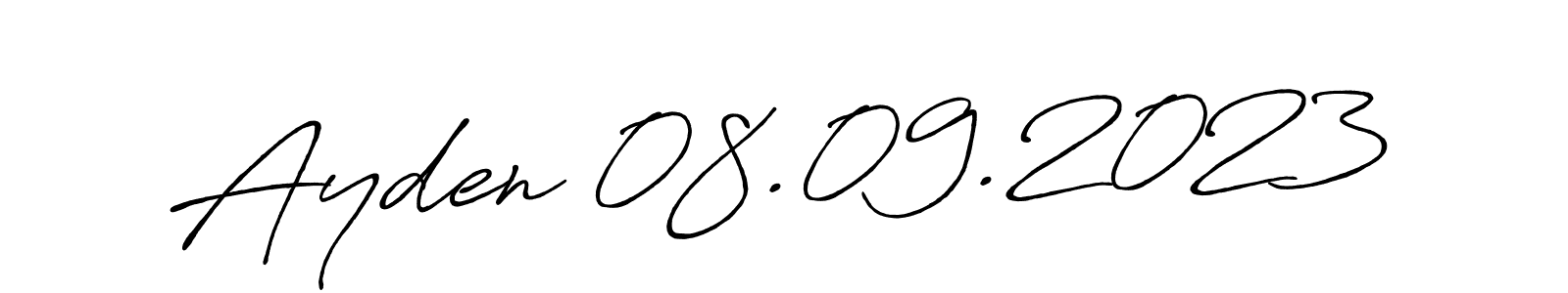 It looks lik you need a new signature style for name Ayden 08.09.2023. Design unique handwritten (Antro_Vectra_Bolder) signature with our free signature maker in just a few clicks. Ayden 08.09.2023 signature style 7 images and pictures png