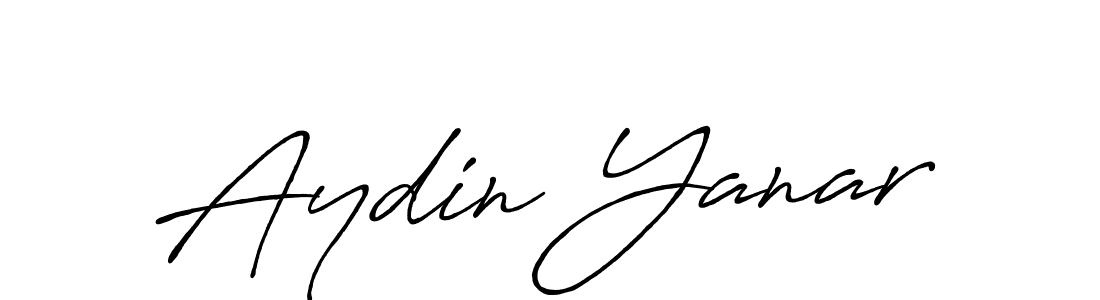 Make a beautiful signature design for name Aydin Yanar. With this signature (Antro_Vectra_Bolder) style, you can create a handwritten signature for free. Aydin Yanar signature style 7 images and pictures png