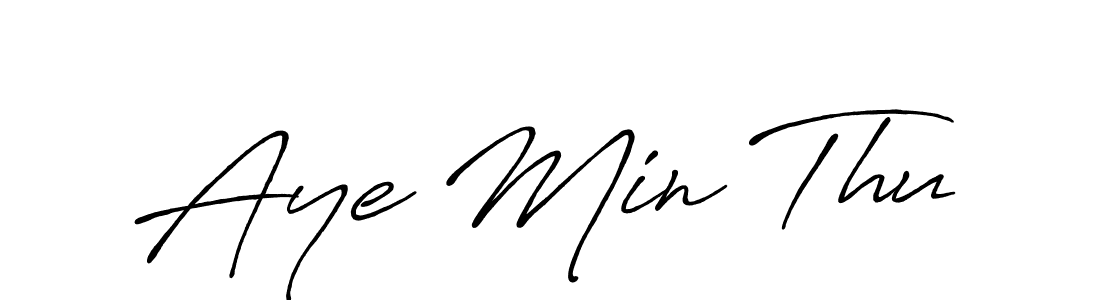 if you are searching for the best signature style for your name Aye Min Thu. so please give up your signature search. here we have designed multiple signature styles  using Antro_Vectra_Bolder. Aye Min Thu signature style 7 images and pictures png