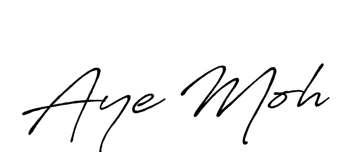 Create a beautiful signature design for name Aye Moh. With this signature (Antro_Vectra_Bolder) fonts, you can make a handwritten signature for free. Aye Moh signature style 7 images and pictures png