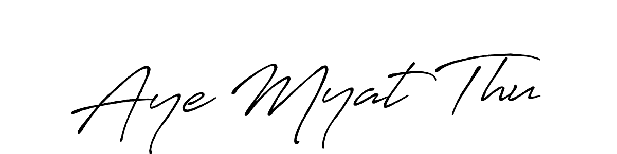 The best way (Antro_Vectra_Bolder) to make a short signature is to pick only two or three words in your name. The name Aye Myat Thu include a total of six letters. For converting this name. Aye Myat Thu signature style 7 images and pictures png