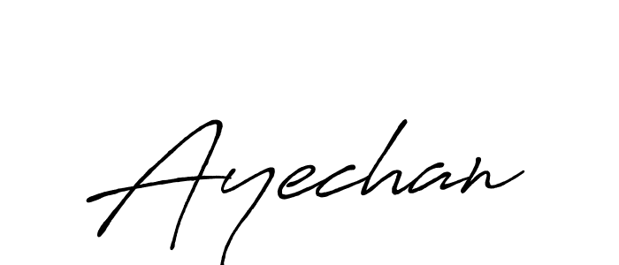 You can use this online signature creator to create a handwritten signature for the name Ayechan. This is the best online autograph maker. Ayechan signature style 7 images and pictures png