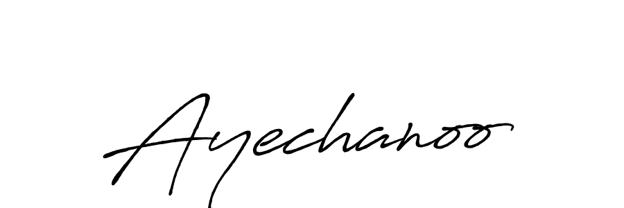 Here are the top 10 professional signature styles for the name Ayechanoo. These are the best autograph styles you can use for your name. Ayechanoo signature style 7 images and pictures png