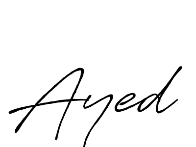 You should practise on your own different ways (Antro_Vectra_Bolder) to write your name (Ayed) in signature. don't let someone else do it for you. Ayed signature style 7 images and pictures png