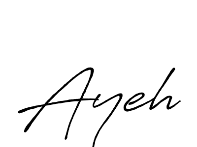 How to make Ayeh signature? Antro_Vectra_Bolder is a professional autograph style. Create handwritten signature for Ayeh name. Ayeh signature style 7 images and pictures png