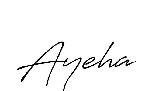 Design your own signature with our free online signature maker. With this signature software, you can create a handwritten (Antro_Vectra_Bolder) signature for name Ayeha. Ayeha signature style 7 images and pictures png