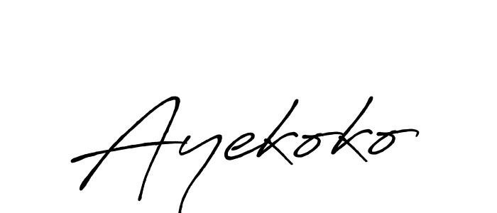 Once you've used our free online signature maker to create your best signature Antro_Vectra_Bolder style, it's time to enjoy all of the benefits that Ayekoko name signing documents. Ayekoko signature style 7 images and pictures png