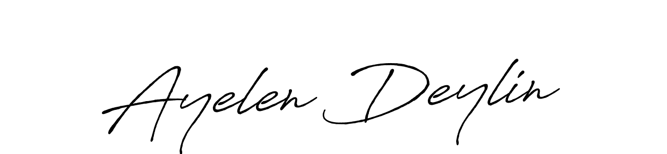 Design your own signature with our free online signature maker. With this signature software, you can create a handwritten (Antro_Vectra_Bolder) signature for name Ayelen Deylin. Ayelen Deylin signature style 7 images and pictures png