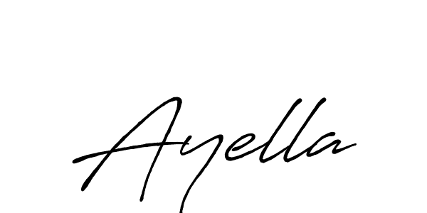 Design your own signature with our free online signature maker. With this signature software, you can create a handwritten (Antro_Vectra_Bolder) signature for name Ayella. Ayella signature style 7 images and pictures png