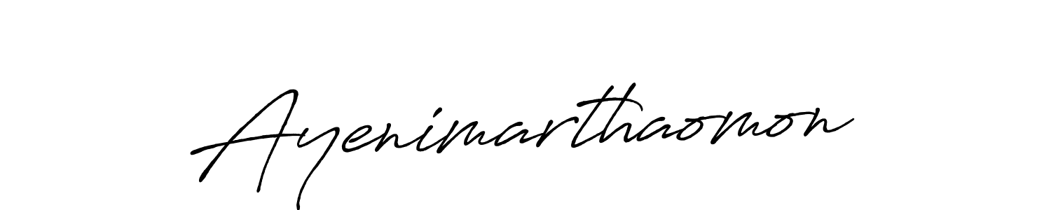 It looks lik you need a new signature style for name Ayenimarthaomon. Design unique handwritten (Antro_Vectra_Bolder) signature with our free signature maker in just a few clicks. Ayenimarthaomon signature style 7 images and pictures png