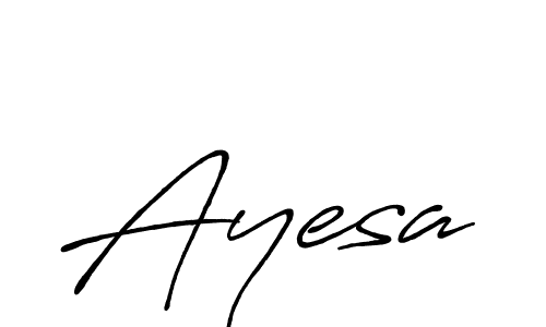 How to make Ayesa name signature. Use Antro_Vectra_Bolder style for creating short signs online. This is the latest handwritten sign. Ayesa signature style 7 images and pictures png