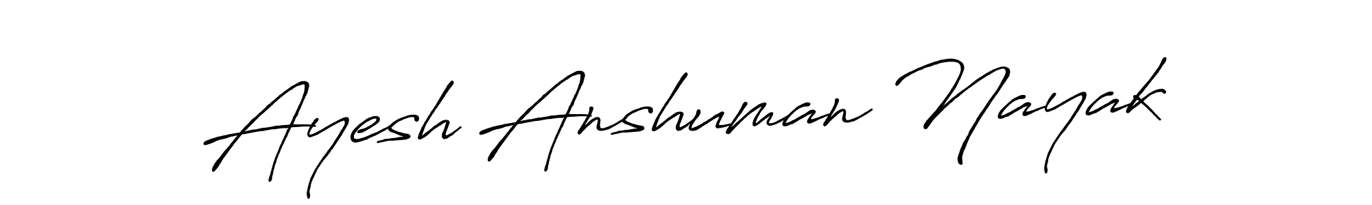 Use a signature maker to create a handwritten signature online. With this signature software, you can design (Antro_Vectra_Bolder) your own signature for name Ayesh Anshuman Nayak. Ayesh Anshuman Nayak signature style 7 images and pictures png