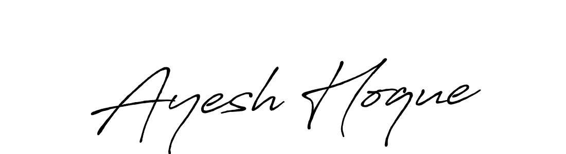 It looks lik you need a new signature style for name Ayesh Hoque. Design unique handwritten (Antro_Vectra_Bolder) signature with our free signature maker in just a few clicks. Ayesh Hoque signature style 7 images and pictures png