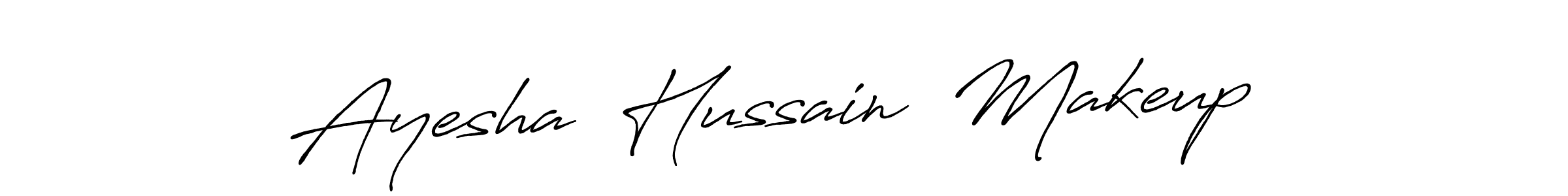 You can use this online signature creator to create a handwritten signature for the name Ayesha  Hussain  Makeup . This is the best online autograph maker. Ayesha  Hussain  Makeup  signature style 7 images and pictures png