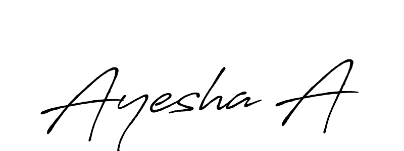 Make a beautiful signature design for name Ayesha A. Use this online signature maker to create a handwritten signature for free. Ayesha A signature style 7 images and pictures png