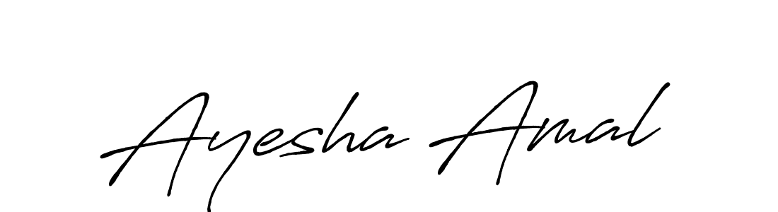 How to make Ayesha Amal signature? Antro_Vectra_Bolder is a professional autograph style. Create handwritten signature for Ayesha Amal name. Ayesha Amal signature style 7 images and pictures png