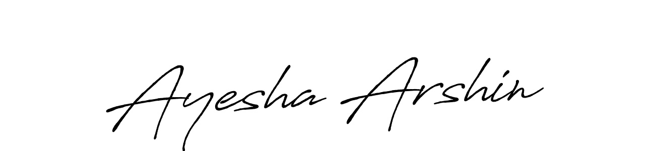 Ayesha Arshin stylish signature style. Best Handwritten Sign (Antro_Vectra_Bolder) for my name. Handwritten Signature Collection Ideas for my name Ayesha Arshin. Ayesha Arshin signature style 7 images and pictures png