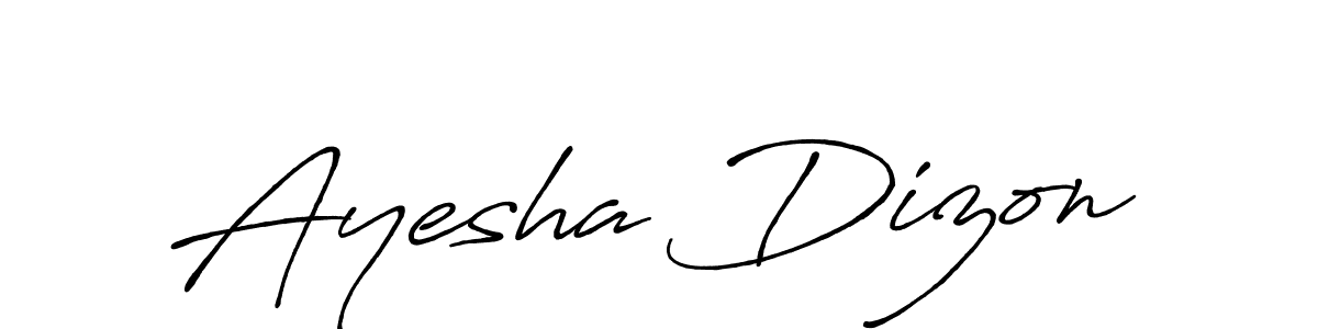 Antro_Vectra_Bolder is a professional signature style that is perfect for those who want to add a touch of class to their signature. It is also a great choice for those who want to make their signature more unique. Get Ayesha Dizon name to fancy signature for free. Ayesha Dizon signature style 7 images and pictures png