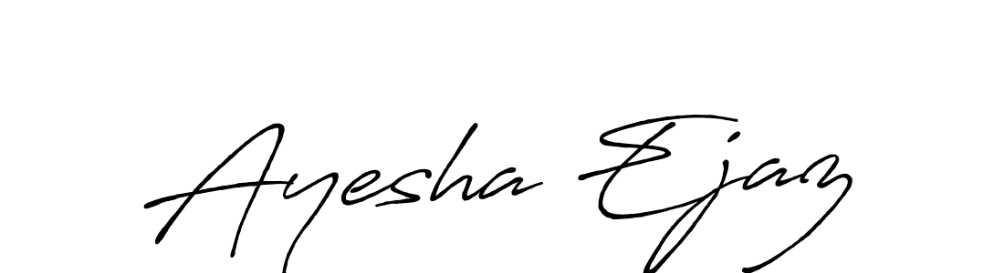 if you are searching for the best signature style for your name Ayesha Ejaz. so please give up your signature search. here we have designed multiple signature styles  using Antro_Vectra_Bolder. Ayesha Ejaz signature style 7 images and pictures png