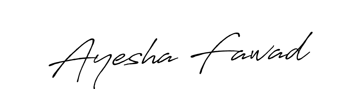 Design your own signature with our free online signature maker. With this signature software, you can create a handwritten (Antro_Vectra_Bolder) signature for name Ayesha Fawad. Ayesha Fawad signature style 7 images and pictures png