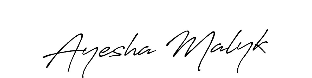 Make a short Ayesha Malyk signature style. Manage your documents anywhere anytime using Antro_Vectra_Bolder. Create and add eSignatures, submit forms, share and send files easily. Ayesha Malyk signature style 7 images and pictures png