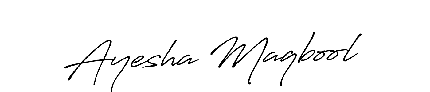 You can use this online signature creator to create a handwritten signature for the name Ayesha Maqbool. This is the best online autograph maker. Ayesha Maqbool signature style 7 images and pictures png