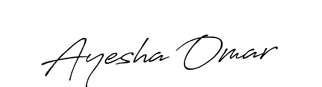 Also we have Ayesha Omar name is the best signature style. Create professional handwritten signature collection using Antro_Vectra_Bolder autograph style. Ayesha Omar signature style 7 images and pictures png
