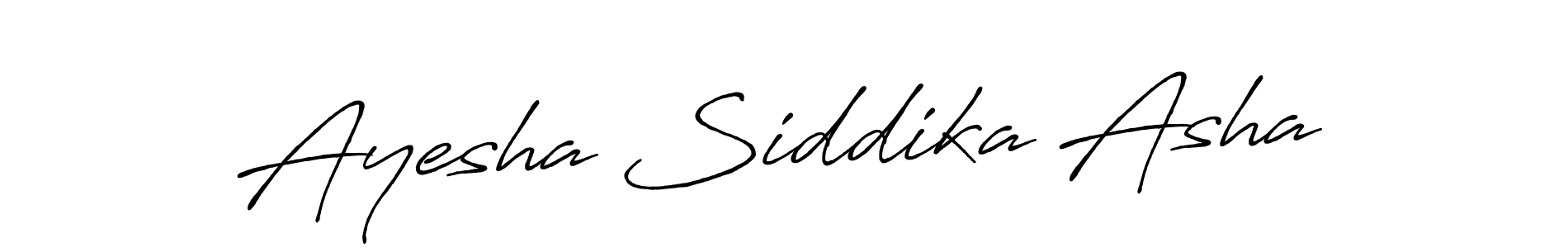 Use a signature maker to create a handwritten signature online. With this signature software, you can design (Antro_Vectra_Bolder) your own signature for name Ayesha Siddika Asha. Ayesha Siddika Asha signature style 7 images and pictures png