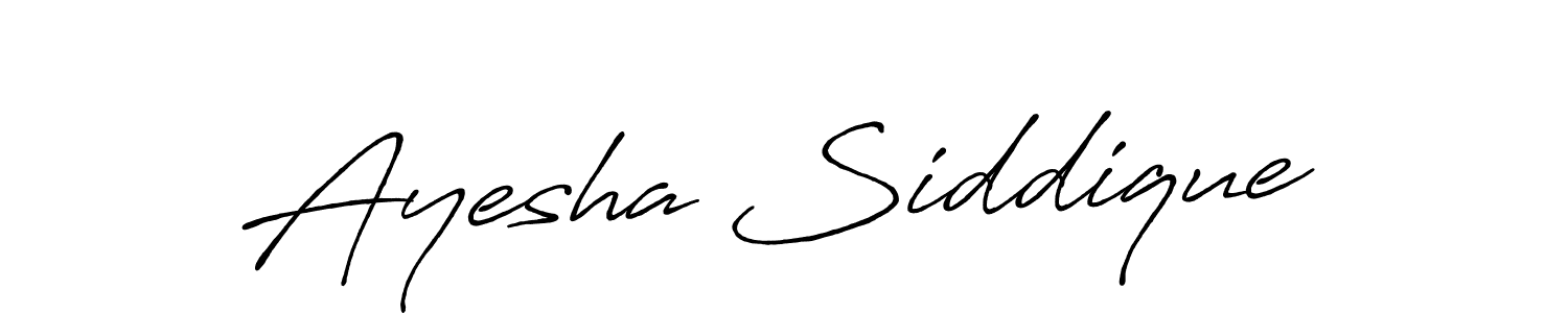 Use a signature maker to create a handwritten signature online. With this signature software, you can design (Antro_Vectra_Bolder) your own signature for name Ayesha Siddique. Ayesha Siddique signature style 7 images and pictures png