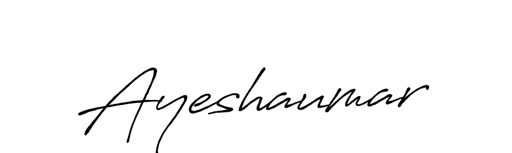 Also we have Ayeshaumar name is the best signature style. Create professional handwritten signature collection using Antro_Vectra_Bolder autograph style. Ayeshaumar signature style 7 images and pictures png