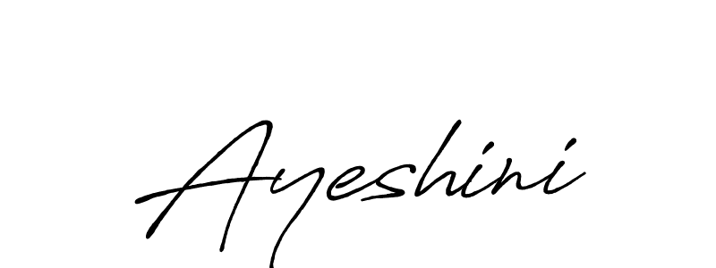 Also we have Ayeshini name is the best signature style. Create professional handwritten signature collection using Antro_Vectra_Bolder autograph style. Ayeshini signature style 7 images and pictures png