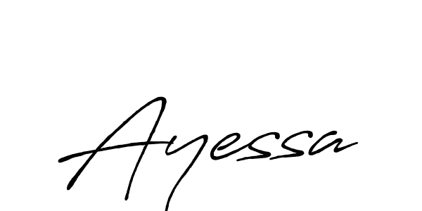 How to make Ayessa name signature. Use Antro_Vectra_Bolder style for creating short signs online. This is the latest handwritten sign. Ayessa signature style 7 images and pictures png