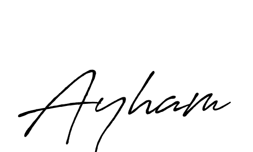 Ayham stylish signature style. Best Handwritten Sign (Antro_Vectra_Bolder) for my name. Handwritten Signature Collection Ideas for my name Ayham. Ayham signature style 7 images and pictures png