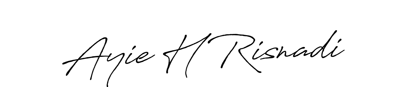 How to Draw Ayie H Risnadi signature style? Antro_Vectra_Bolder is a latest design signature styles for name Ayie H Risnadi. Ayie H Risnadi signature style 7 images and pictures png