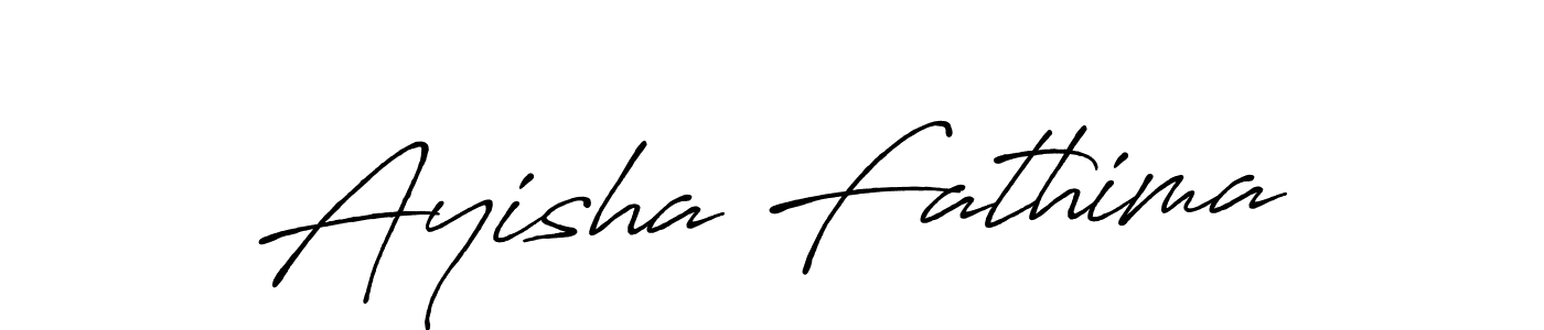 Design your own signature with our free online signature maker. With this signature software, you can create a handwritten (Antro_Vectra_Bolder) signature for name Ayisha Fathima. Ayisha Fathima signature style 7 images and pictures png