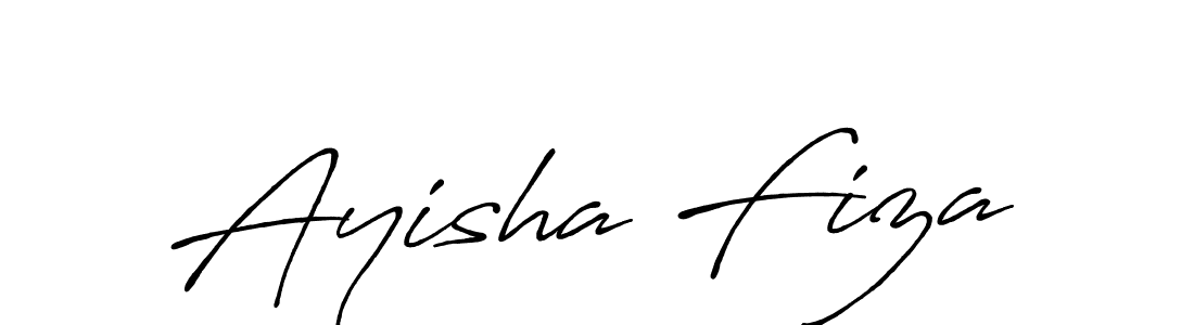 Create a beautiful signature design for name Ayisha Fiza. With this signature (Antro_Vectra_Bolder) fonts, you can make a handwritten signature for free. Ayisha Fiza signature style 7 images and pictures png