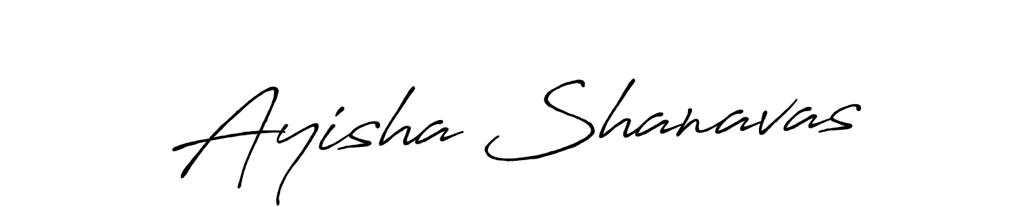 How to make Ayisha Shanavas name signature. Use Antro_Vectra_Bolder style for creating short signs online. This is the latest handwritten sign. Ayisha Shanavas signature style 7 images and pictures png