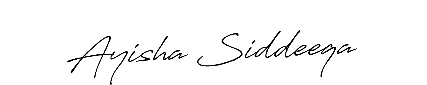 This is the best signature style for the Ayisha Siddeeqa name. Also you like these signature font (Antro_Vectra_Bolder). Mix name signature. Ayisha Siddeeqa signature style 7 images and pictures png