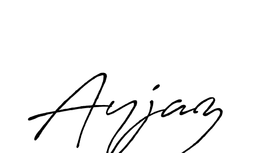Use a signature maker to create a handwritten signature online. With this signature software, you can design (Antro_Vectra_Bolder) your own signature for name Ayjaz. Ayjaz signature style 7 images and pictures png