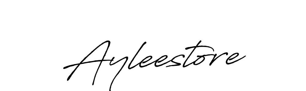 Design your own signature with our free online signature maker. With this signature software, you can create a handwritten (Antro_Vectra_Bolder) signature for name Ayleestore. Ayleestore signature style 7 images and pictures png