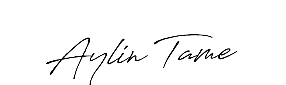 You should practise on your own different ways (Antro_Vectra_Bolder) to write your name (Aylin Tame) in signature. don't let someone else do it for you. Aylin Tame signature style 7 images and pictures png